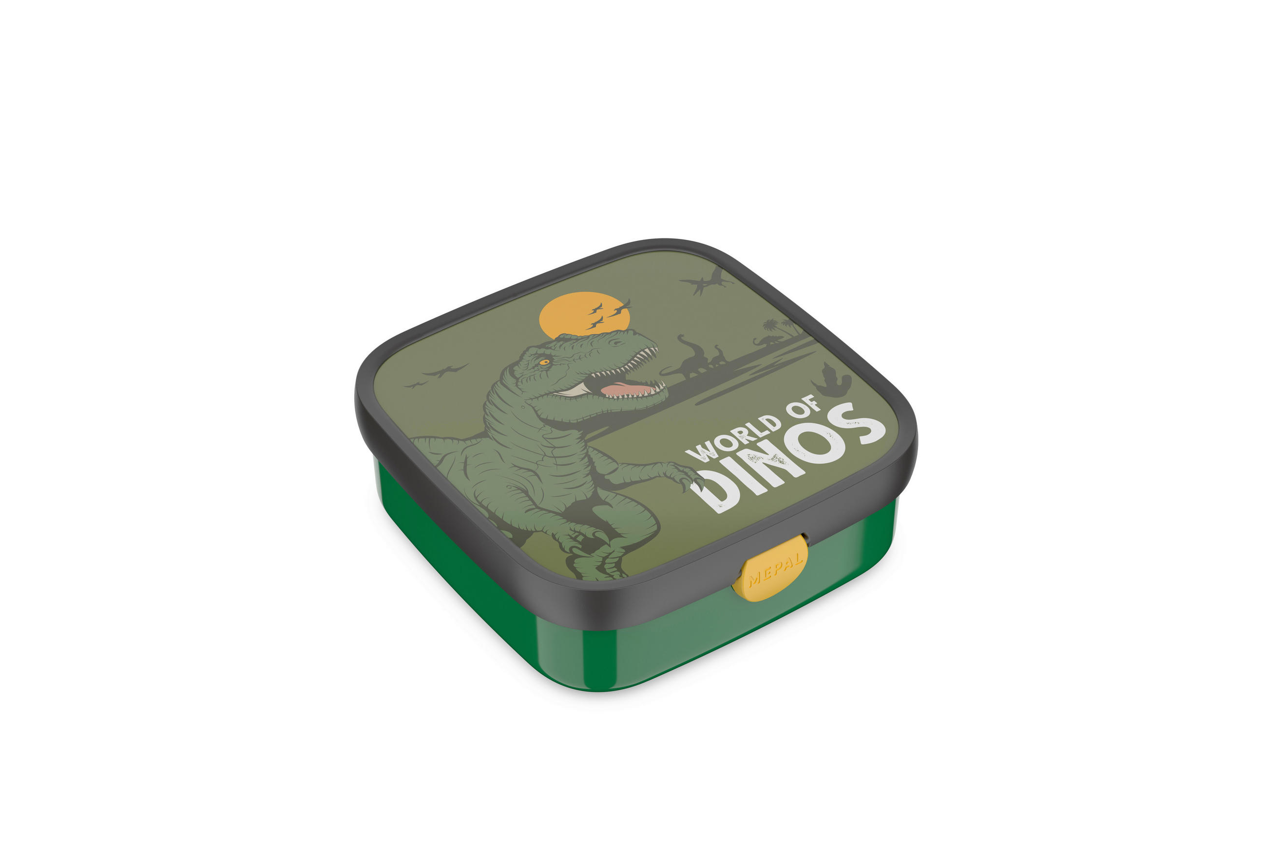 BROTZEITBOX - Multicolor/Grün, KONVENTIONELL (18,4/18,2/6,5cm) - Mepal