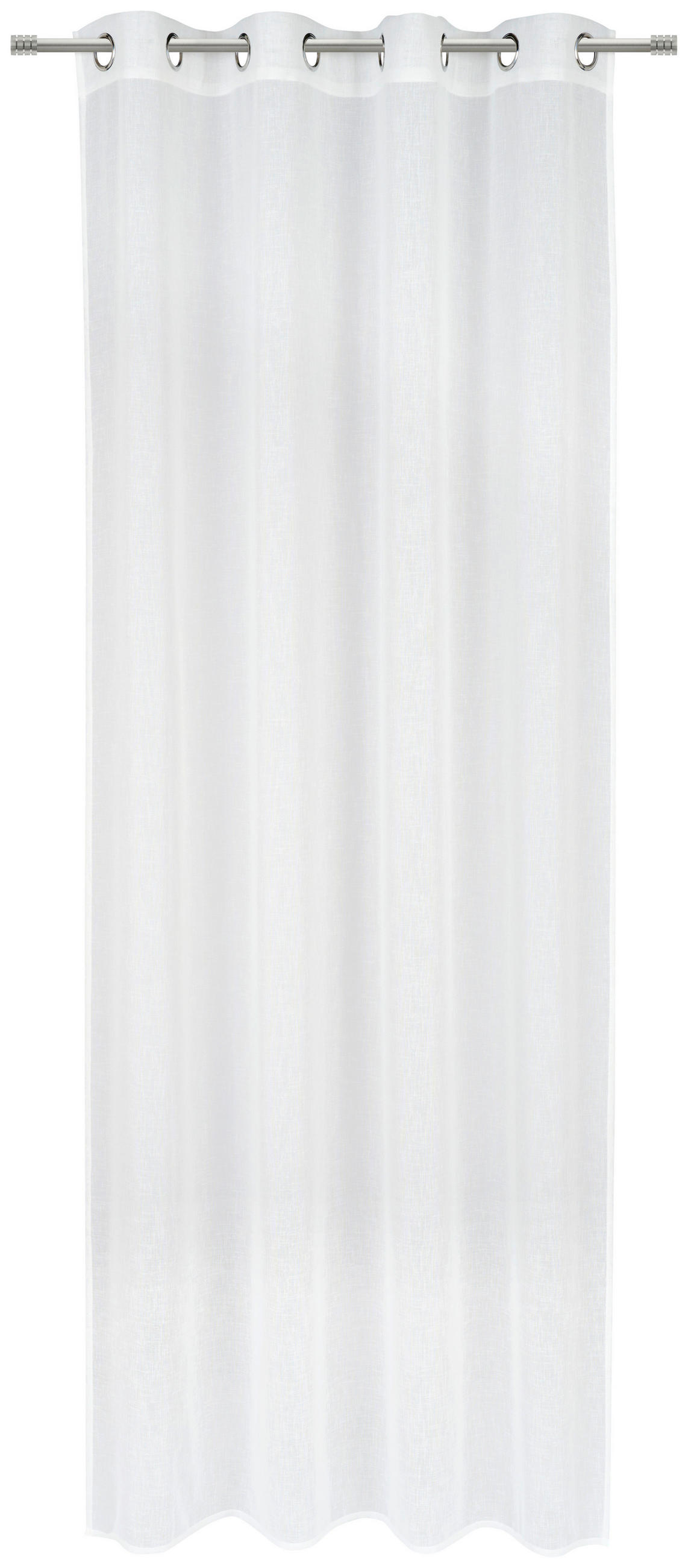 ÖSENSCHAL halbtransparent 140/245 cm   - Weiß, Basics, Textil (140/245cm) - Esposa