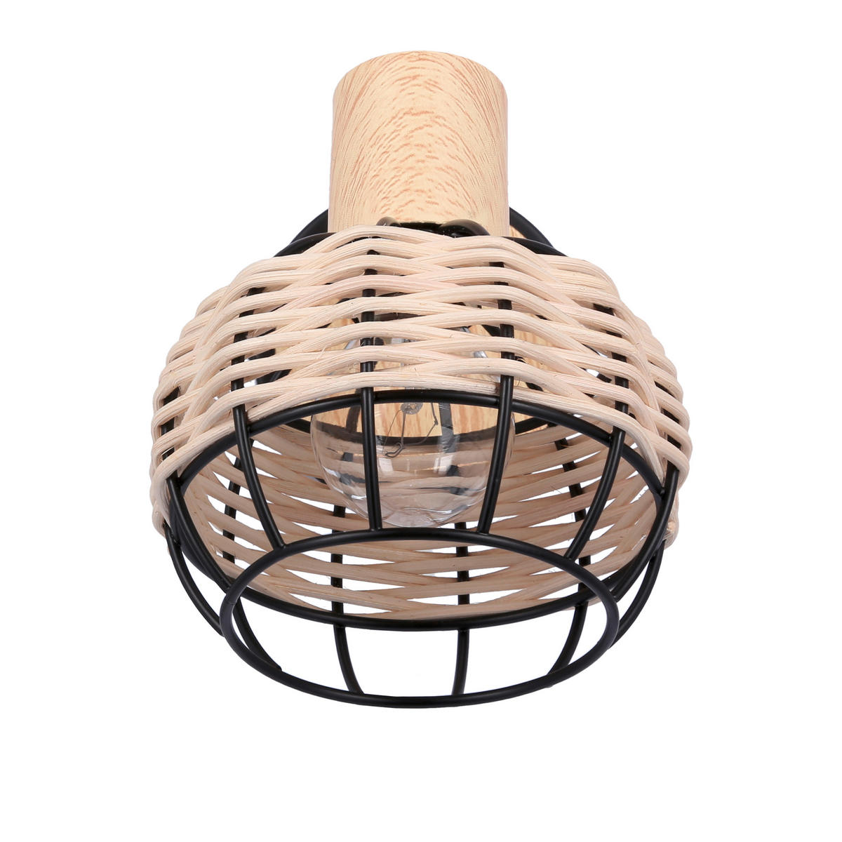 STRAHLER Tajga 18/12/14 cm   - Schwarz, Natur, Holz/Metall (18/12/14cm)