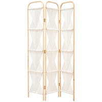 PARAVÁN, 120/170/3 cm - přírodní barvy/béžová, Natur, dřevo/textil (120/170/3cm) - Ambia Home