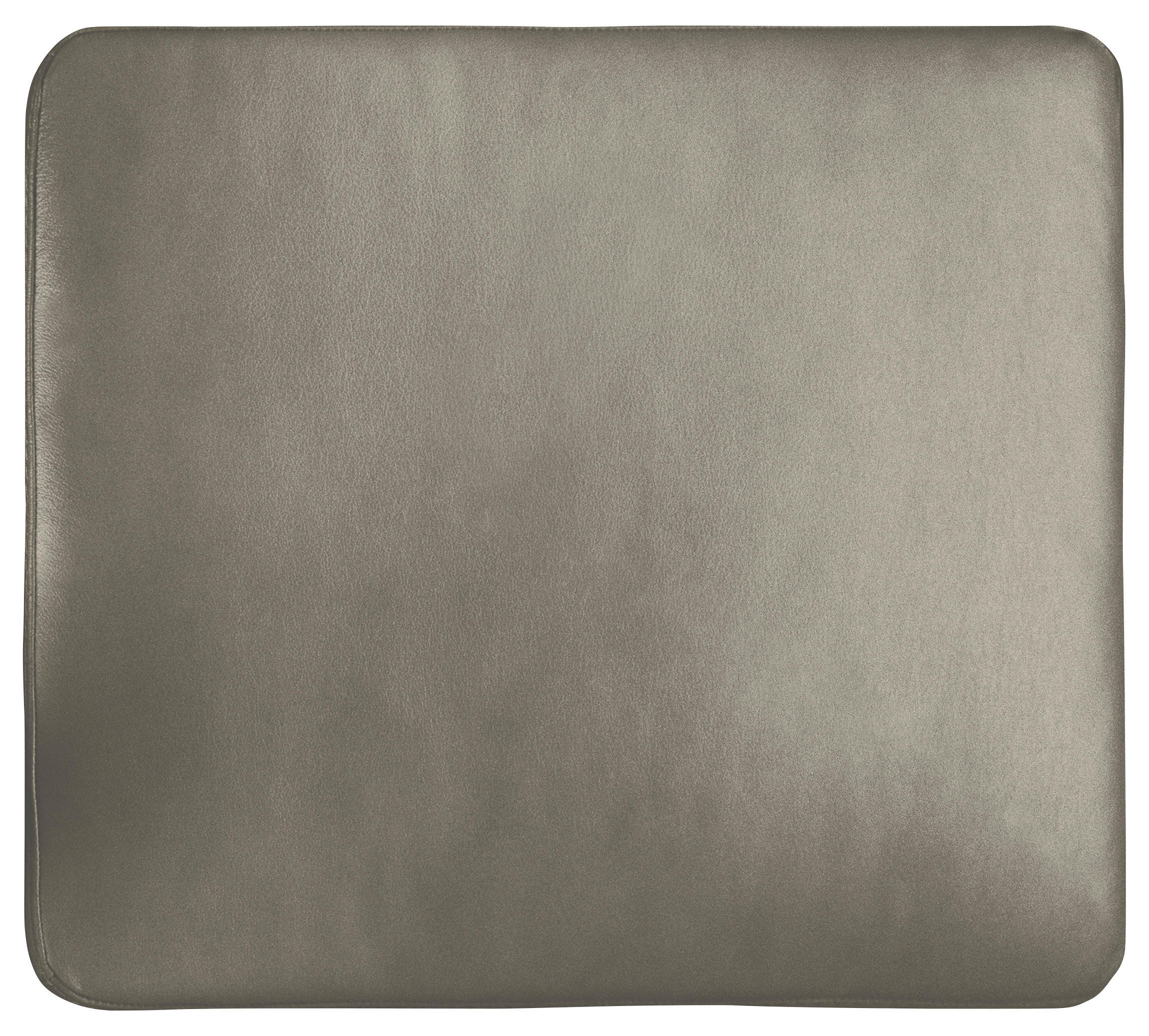 ZIERKISSEN SPRING - Grau, Design, Leder (52/42/7cm) - Livetastic