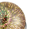 TISCHLEUCHTE Galaxy 20/25 cm  - Chromfarben, LIFESTYLE, Glas/Metall (20/25cm) - Novel