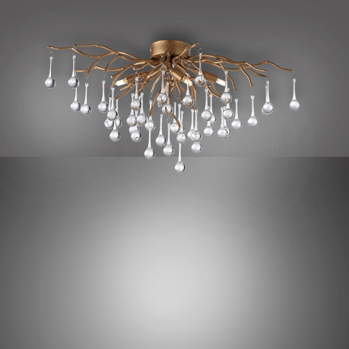 PLAFONJERA Icicle  - Romantično / Seoski, metal/plastika (60/30/35cm)