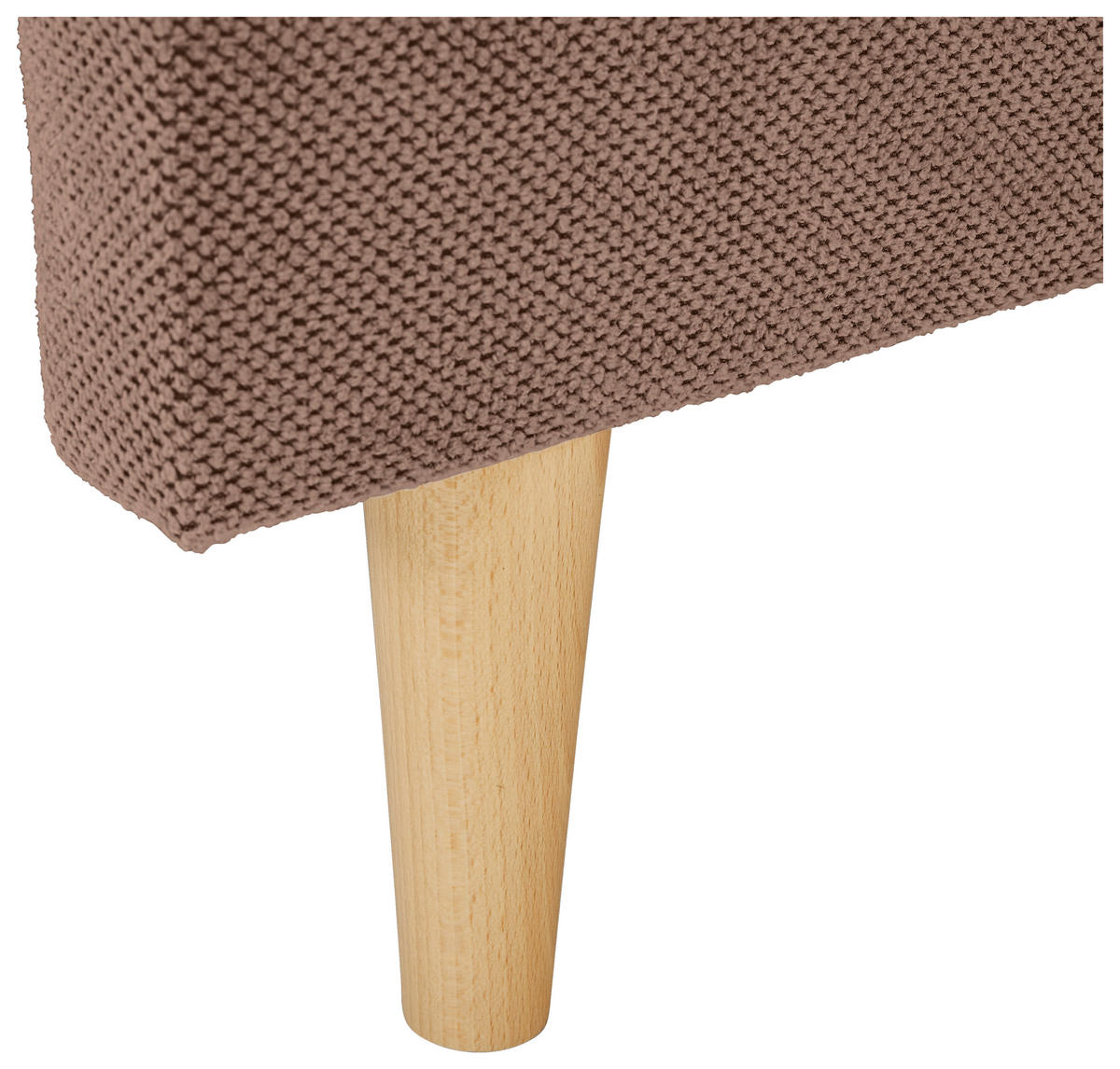 ECKSOFA Altrosa Webstoff  - Altrosa/Naturfarben, KONVENTIONELL, Holz/Textil (250/145cm) - Carryhome