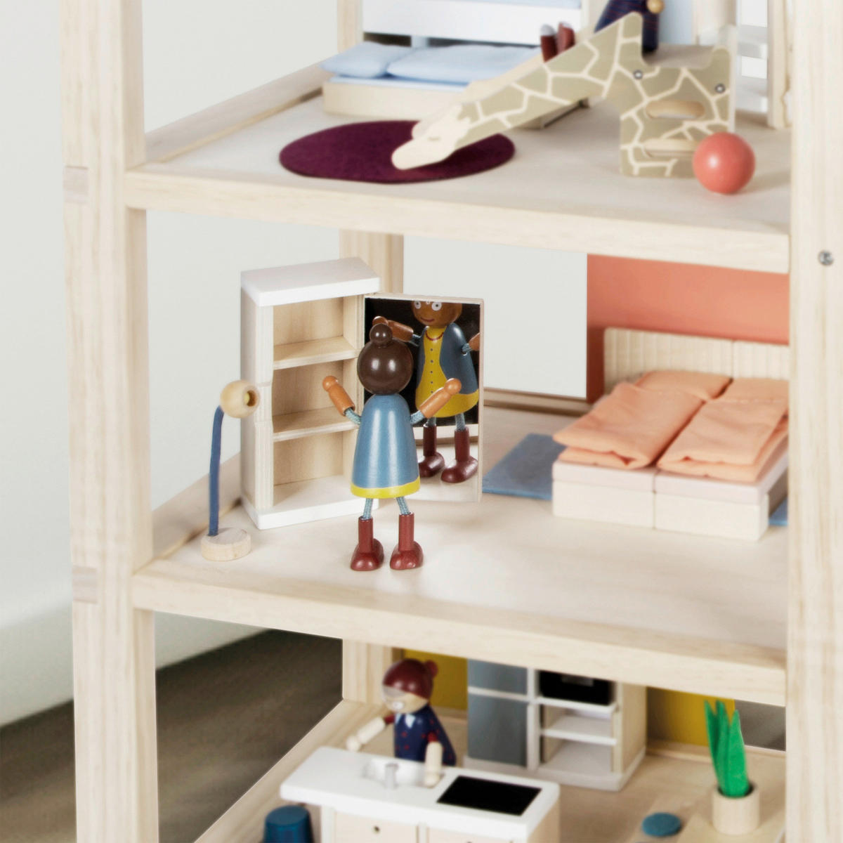 PUPPENHAUS - Multicolor, Basics, Holz (67/67/30cm) - small foot