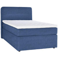 BOXSPRINGBETT 140/200 cm  in Blau  - Blau/Schwarz, Konventionell, Kunststoff/Textil (140/200cm) - Moderano