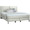 BOXSPRINGBETT 160/200 cm  in Hellgrau  - Hellgrau/Schwarz, Konventionell, Textil/Metall (160/200cm) - Dieter Knoll