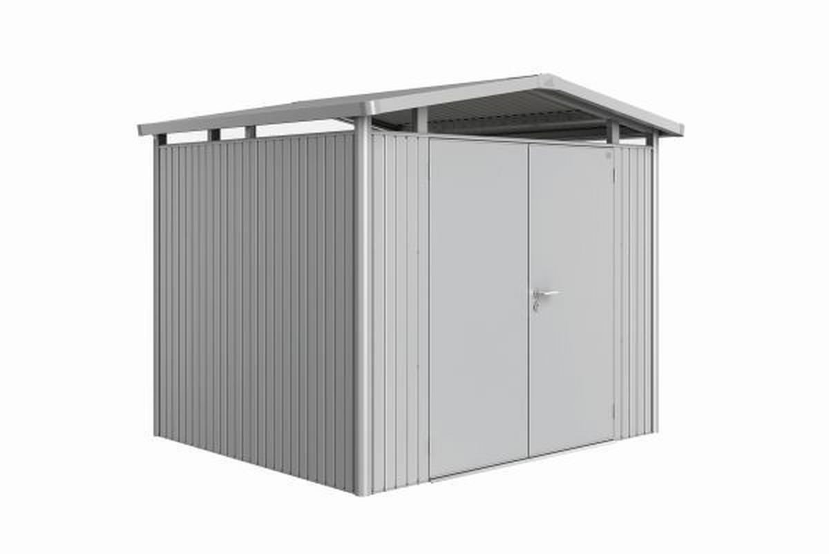 GERÄTEHAUS 273/227/238 cm  - Silberfarben, Design, Metall (273/227/238cm) - Biohort