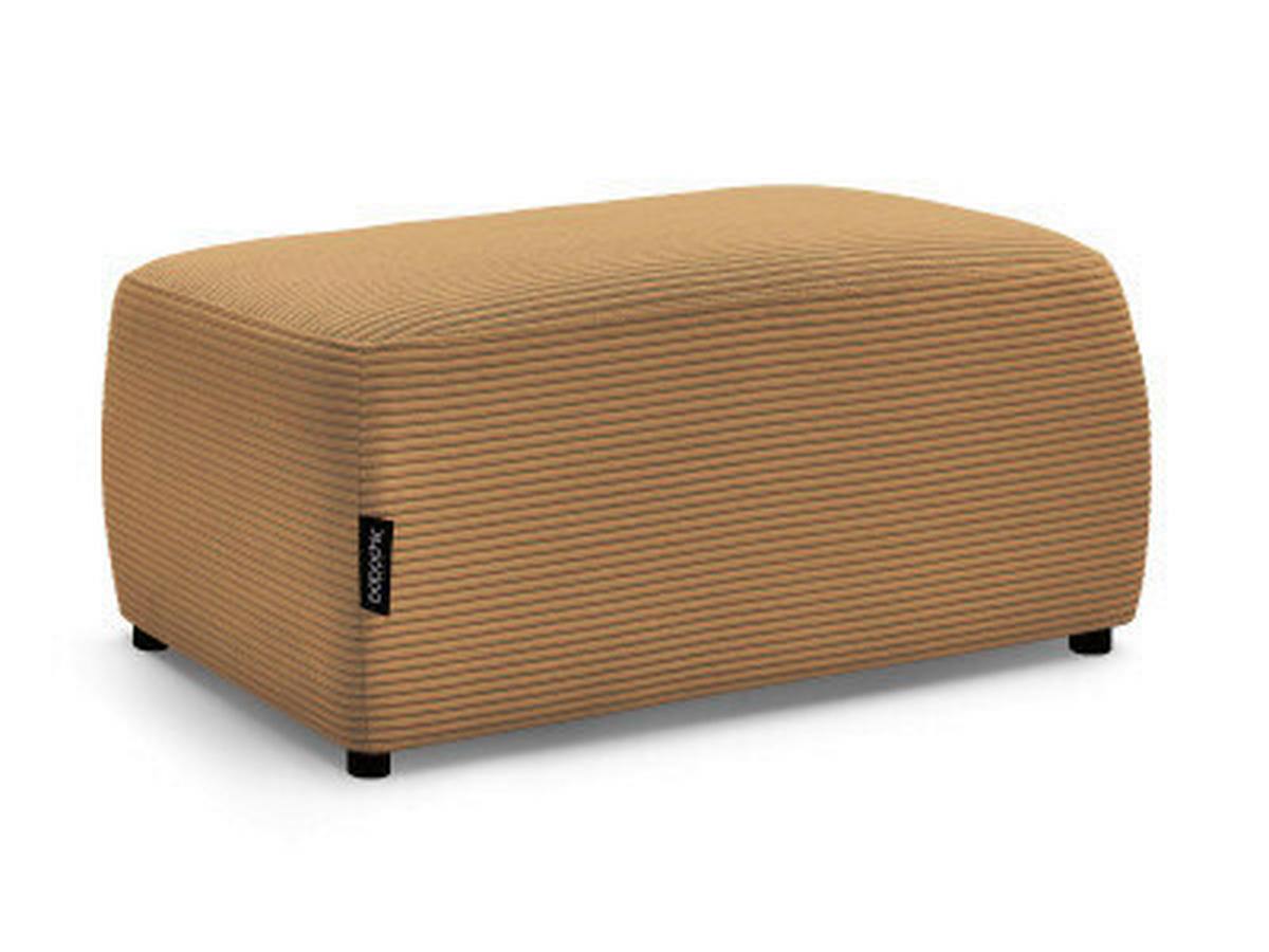 HOCKER ATILLA Cord Gelb  - Gelb/Schwarz, MODERN, Kunststoff/Textil (92/44/48cm)