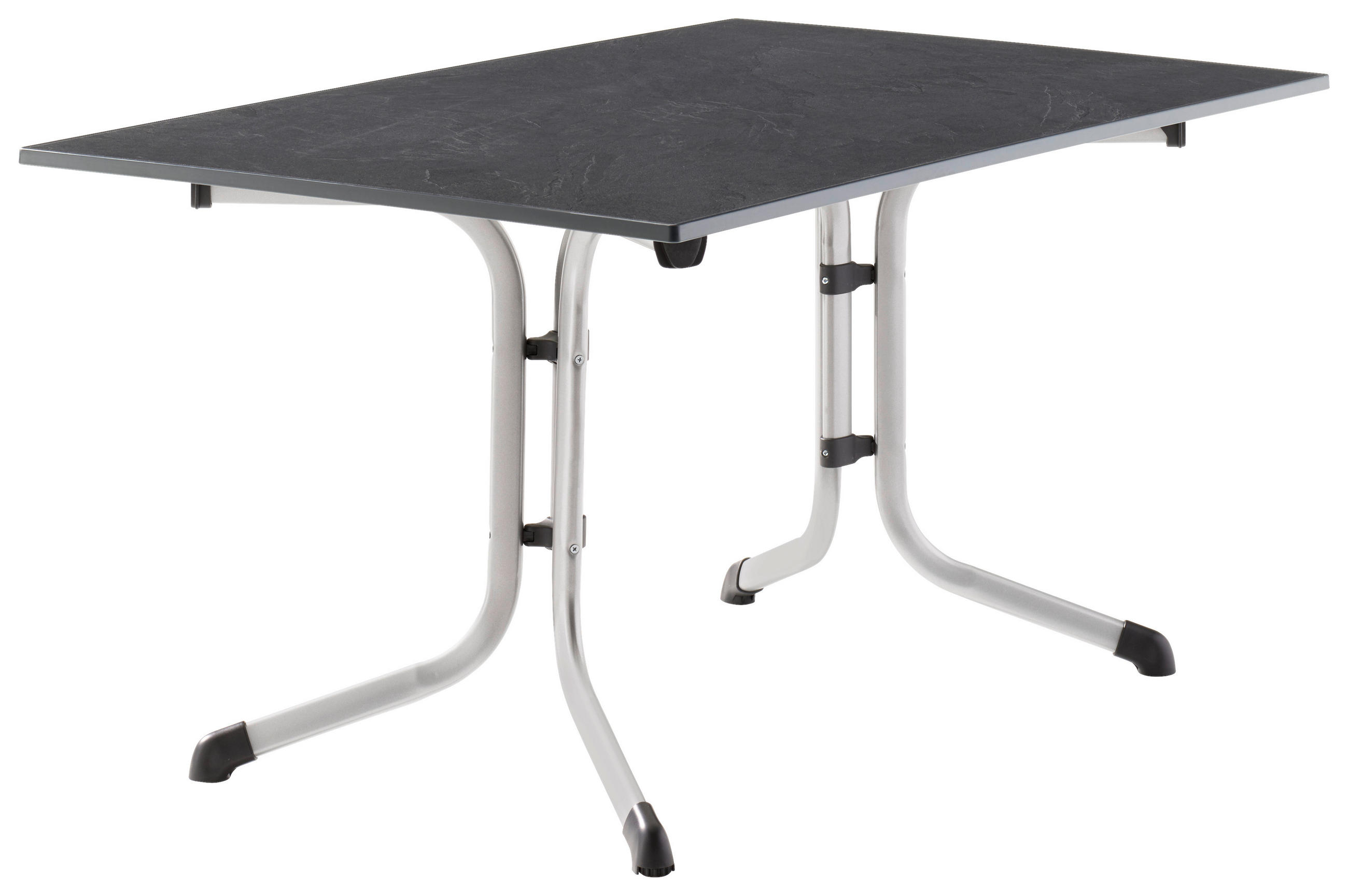 GARTENTISCH Holzwerkstoff Anthrazit, Graphitfarben rechteckig  - Anthrazit/Graphitfarben, MODERN, Holzwerkstoff/Metall (140/90/73cm) - Sieger