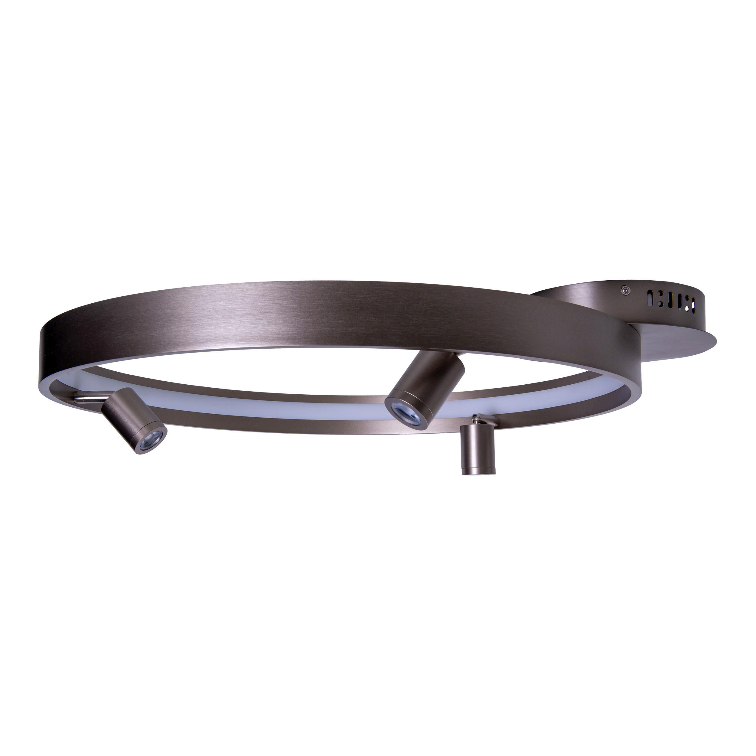 LED-DECKENLEUCHTE 65/58/9 cm   - Titanfarben, KONVENTIONELL, Kunststoff/Metall (65/58/9cm) - Näve