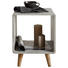 BEISTELLTISCH Freiform Grau, Naturfarben - Naturfarben/Grau (30/41/30cm) - Ambia Home