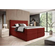 BOXSPRINGBETT 180/200 cm  in Rotbraun  - Rotbraun/Schwarz, Design, Kunststoff/Textil (180/200cm) - Esposa