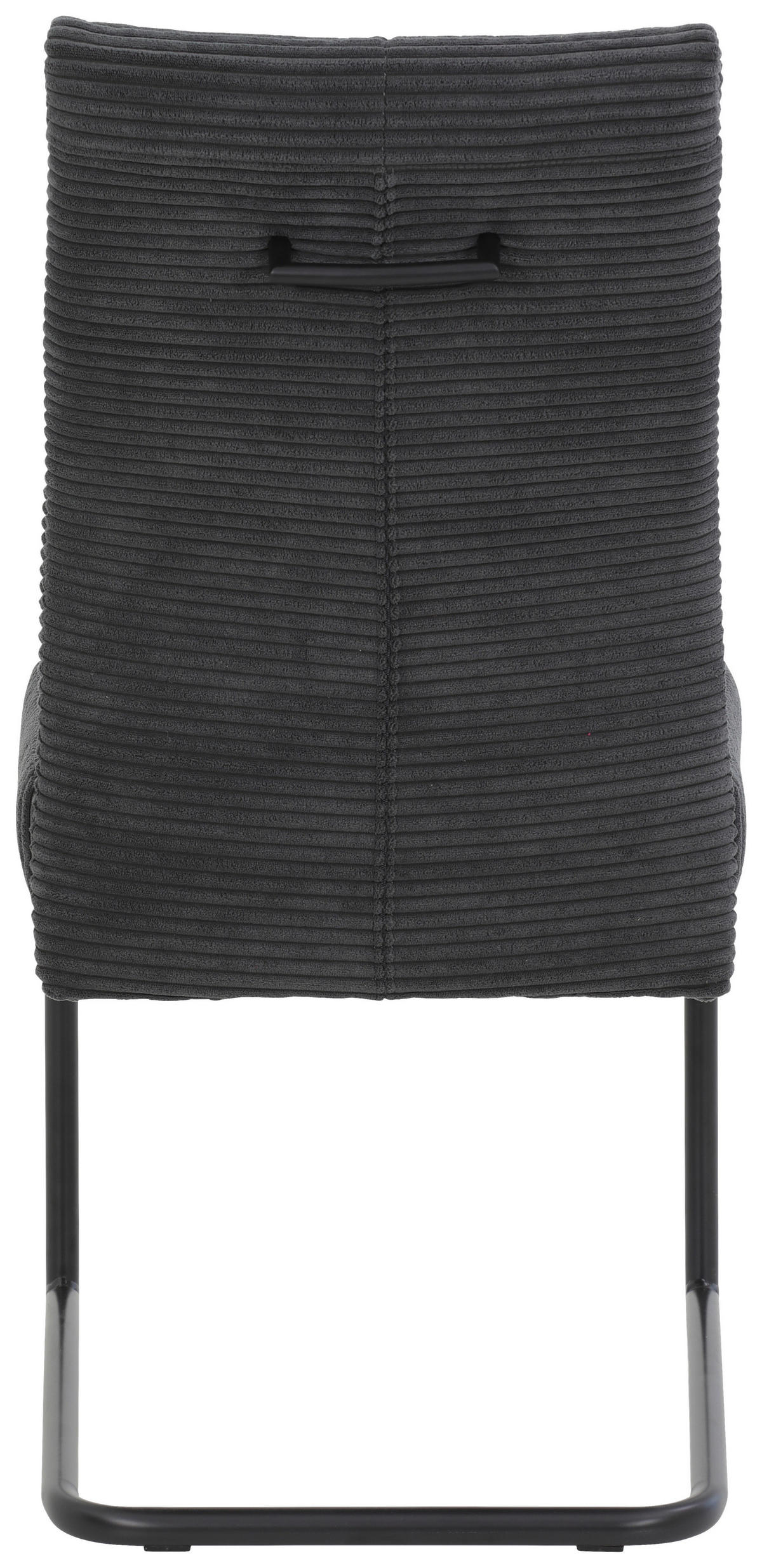 SCHWINGSTUHL  in Eisen Cord  - Anthrazit/Schwarz, MODERN, Textil/Metall (50/99/65cm) - Boxxx