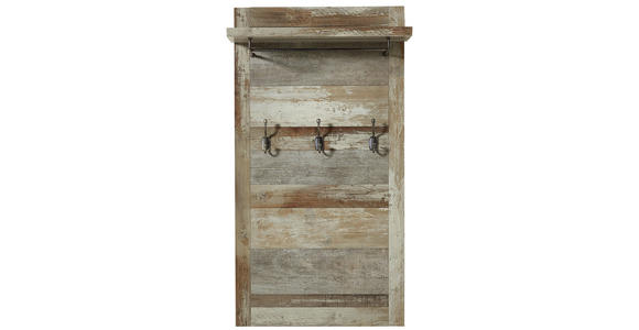 GARDEROBENPANEEL in 67/123/28 cm - Trend, Holzwerkstoff (67/123/28cm) - Carryhome