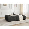 HOCKER EVEREST Struktur Schwarz  - Schwarz, MODERN, Kunststoff/Textil (166/100/40cm)