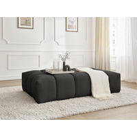 HOCKER EVEREST Struktur Schwarz  - Schwarz, MODERN, Kunststoff/Textil (166/100/40cm)
