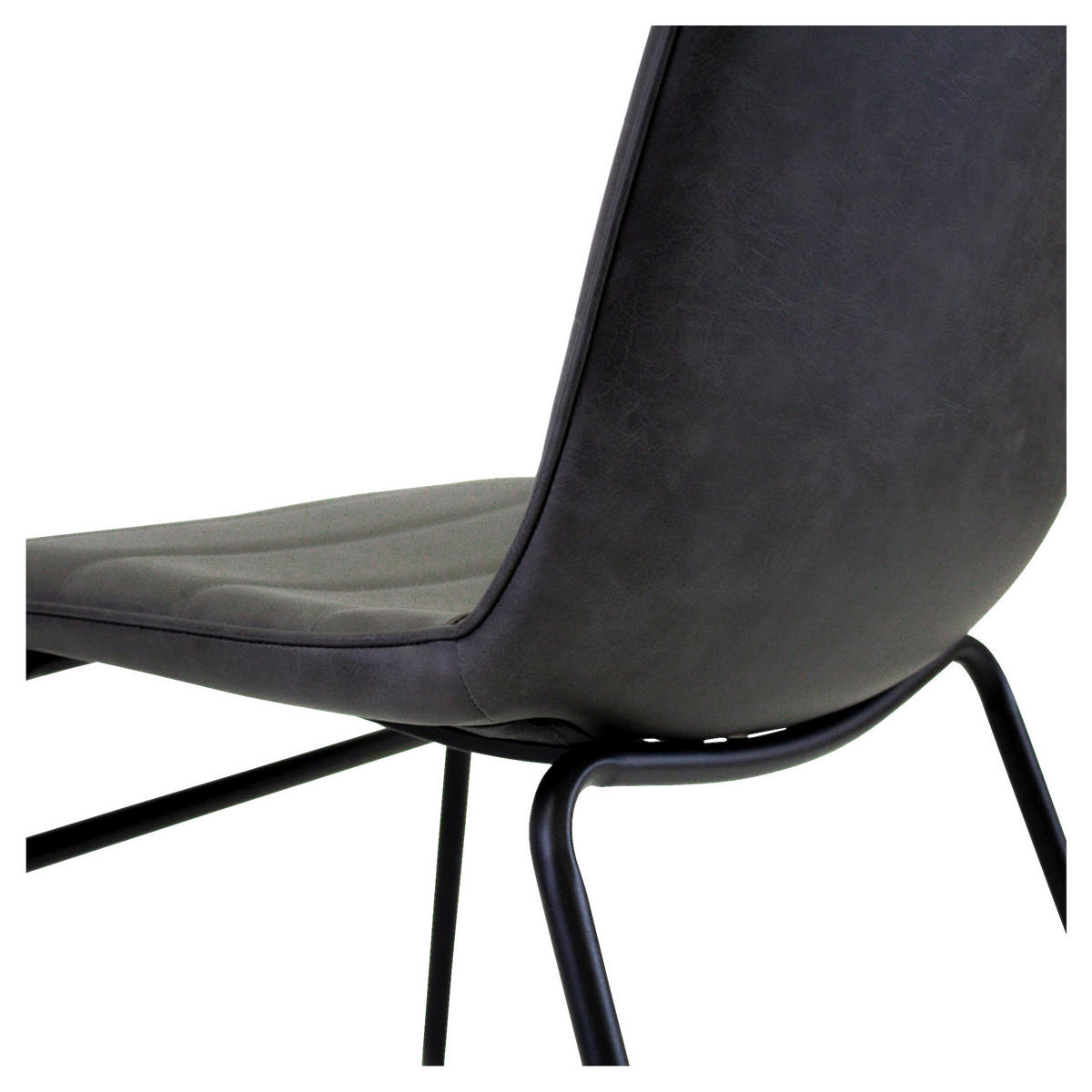 STUHL - Anthrazit/Schwarz, KONVENTIONELL, Kunststoff/Textil (48/77/56cm) - MID.YOU