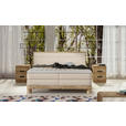 BOXSPRINGBETT 180/200 cm  in Beige  - Eichefarben/Beige, KONVENTIONELL, Holz/Textil (180/200cm) - Valnatura