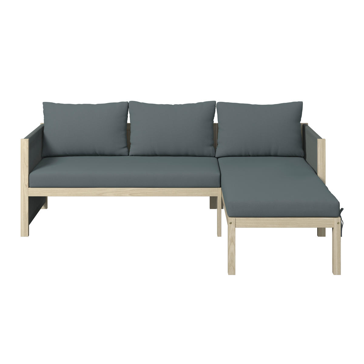 LOUNGEGARNITUR 3-teilig  198/132 cm  Akazie massiv  - Akaziefarben, MODERN, Holz/Kunststoff (198/132cm) - Ambia Garden