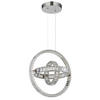 LED-HÄNGLAMPA NEIL 50/40/120 cm  - klar/kromfärg, Design, metall/glas (50/40/120cm) - Globo
