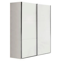 SCHWEBETÜRENSCHRANK in Weiss  - Weiss, Konventionell, Holzwerkstoff/Metall (150,8/222,6/63,3cm) - Xora