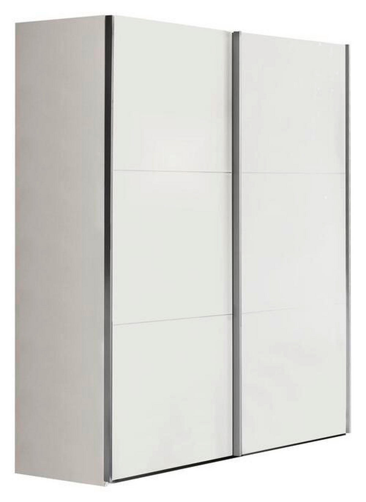 SCHWEBETÜRENSCHRANK in Weiss  - Weiss, Konventionell, Holzwerkstoff/Metall (150,8/222,6/63,3cm) - Xora