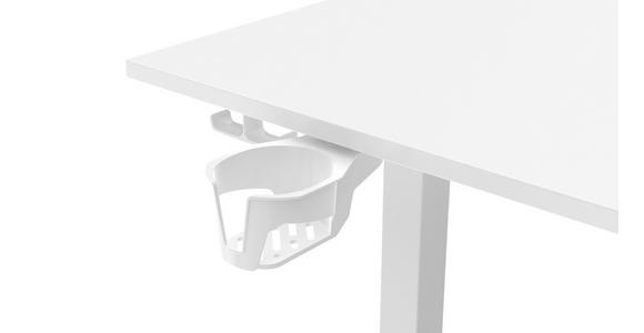 ECKSCHREIBTISCH höhenverstellbar  - Weiß, KONVENTIONELL, Holzwerkstoff/Kunststoff (160/160/72-117cm) - Carryhome