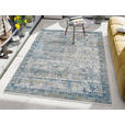 WEBTEPPICH 67/130 cm Toulon Blau, Grau  - Blau/Grau, Design, Textil (67/130cm) - Dieter Knoll