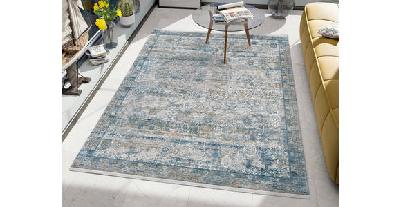 WEBTEPPICH 67/130 cm Toulon Blau, Grau  - Blau/Grau, Design, Textil (67/130cm) - Dieter Knoll