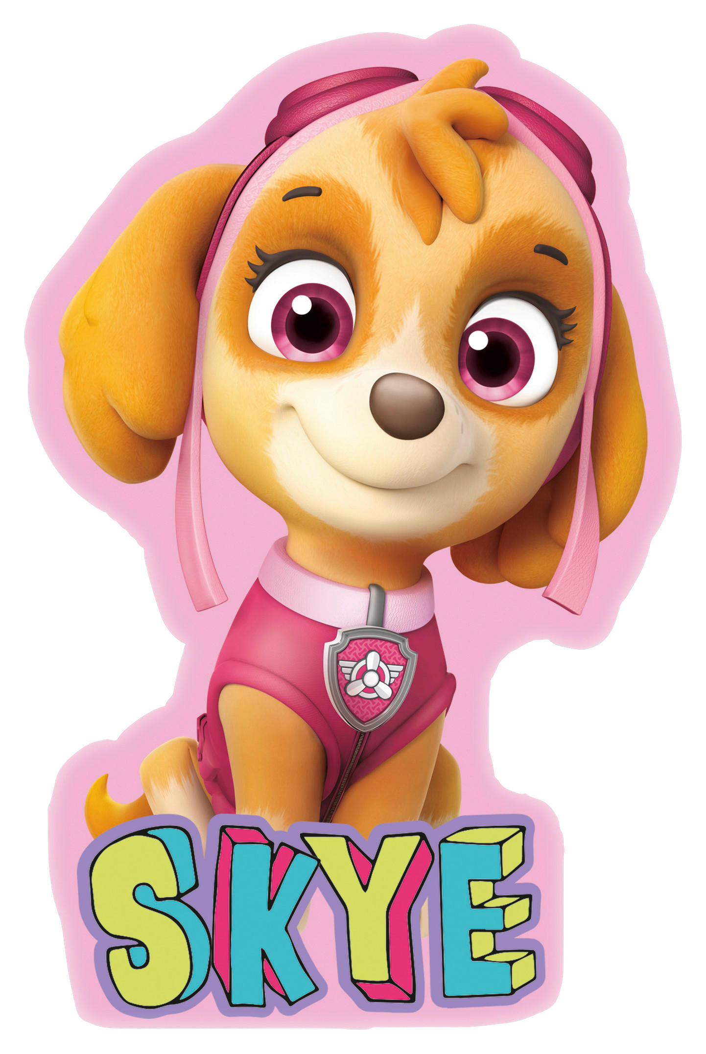 KINDERKISSEN PAW PATROL  - Pink/Multicolor, Basics, Textil (33/22,5/5cm) - Herding