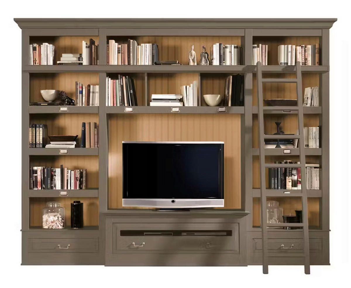 WOHNWAND UrbanClass 3-teilig  in Grau  311/238,5/52/46,5 cm  - Bronzefarben/Grau, LIFESTYLE, Holz/Metall (311/238,5/52/46,5cm) - Livetastic