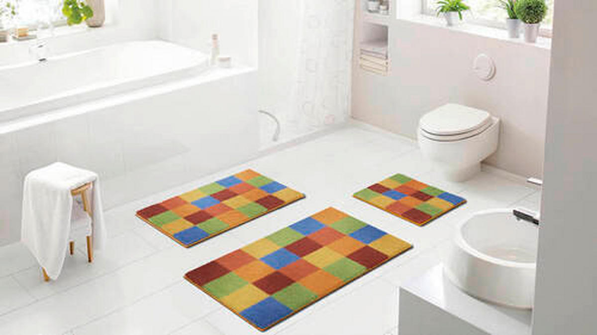 BADTEPPICH Multicolor 50/60 cm  - Multicolor, Basics, Kunststoff/Textil (50/60cm) - Grund