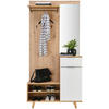 GARDEROBE 5-teilig  in 100/204/40 cm  - Weiß/Eiche Artisan, KONVENTIONELL, Holzwerkstoff (100/204/40cm) - home24