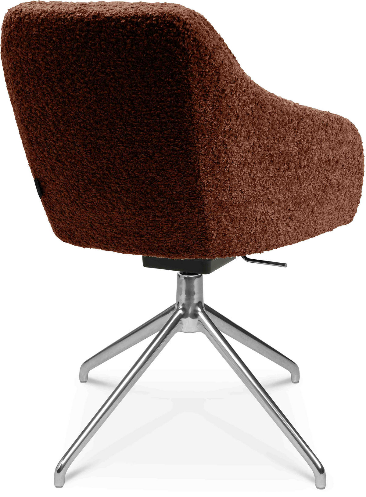 ARMLEHNSTUHL  in Aluminium Bouclé  - Alufarben/Kupferfarben, Design, Textil/Metall (58/81,5-84,5/60cm) - Johann Jakob