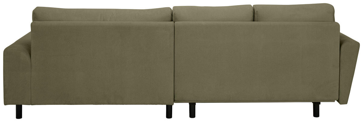 ECKSOFA Olivgrün Webstoff  - Buchefarben/Olivgrün, KONVENTIONELL, Holz/Textil (294/169cm) - Carryhome