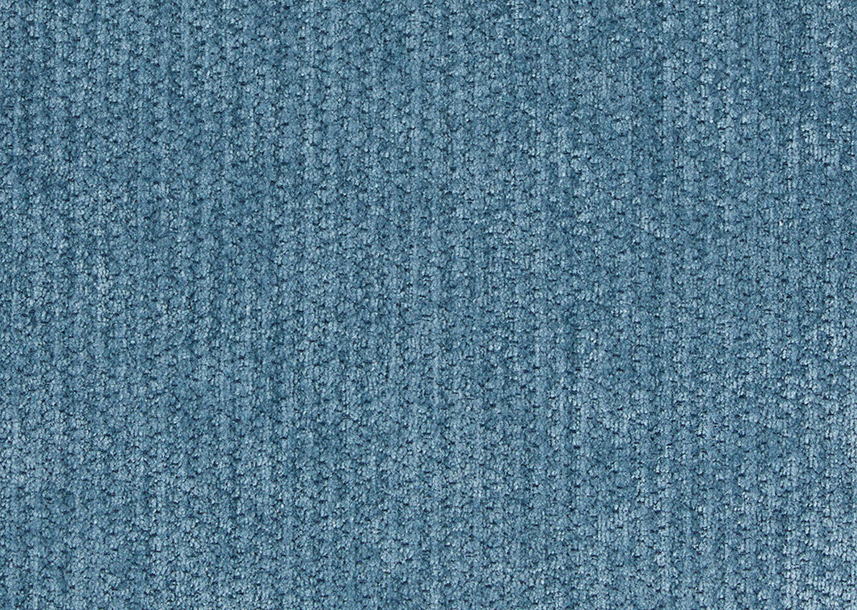 ECKSOFA  Chenille Blau  - Blau/Schwarz, Modern, Kunststoff/Textil (306/198cm) - Carryhome