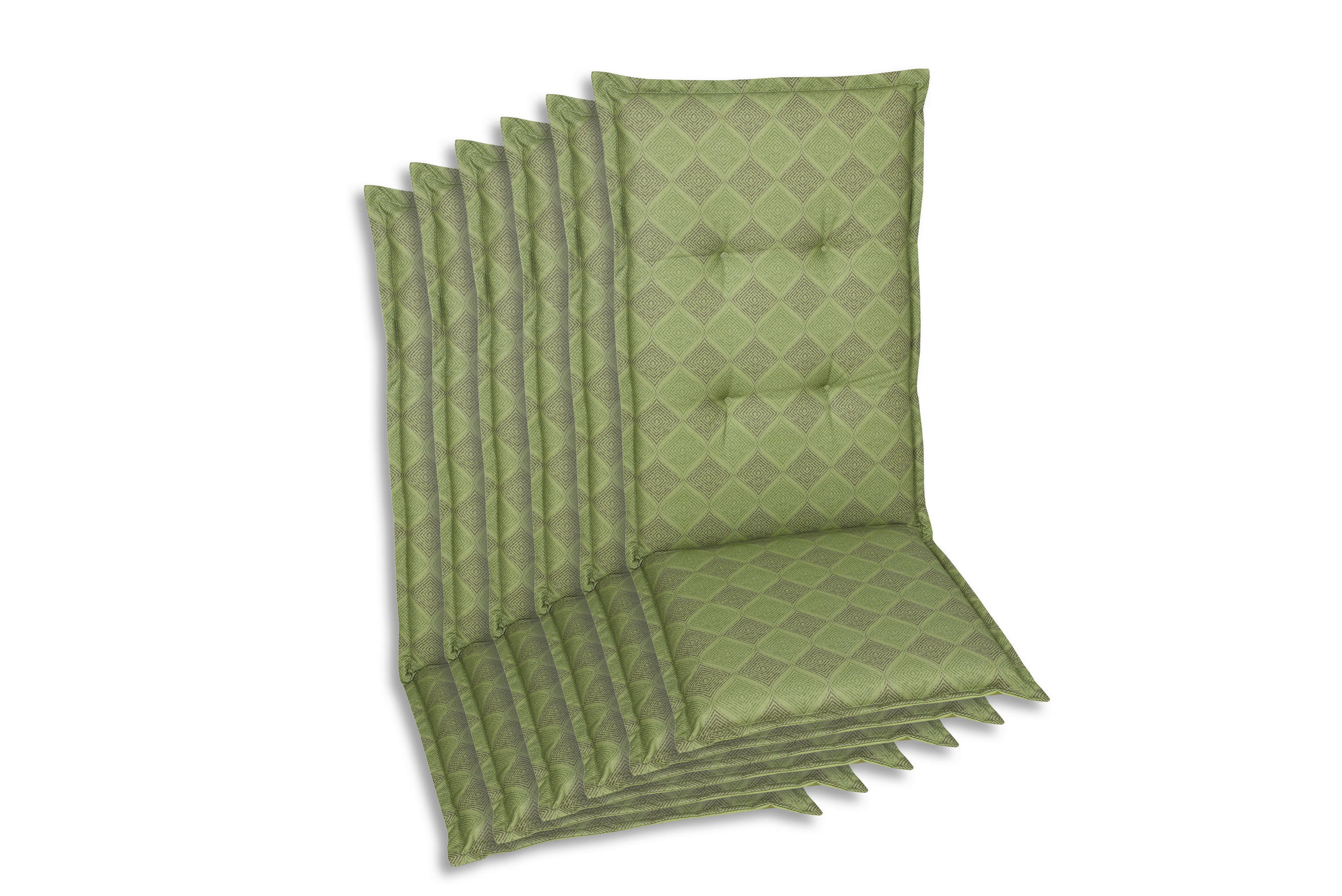SESSELAUFLAGENSET Raute  - Grün, Basics, Textil (50/6/120cm)