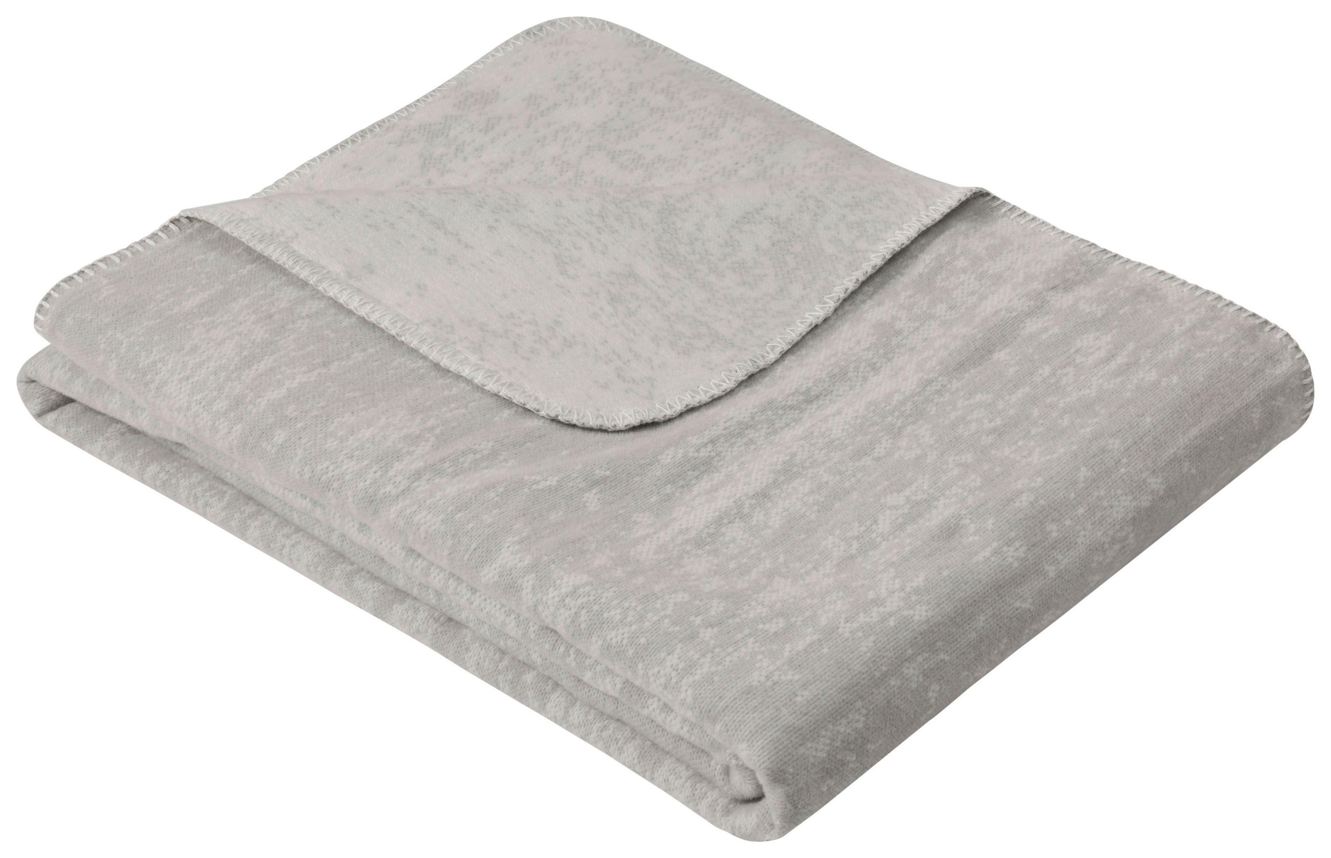 DECKE 2845 Rom 130/180 cm  - Hellgrau/Grau, KONVENTIONELL, Textil (130/180cm) - Ibena
