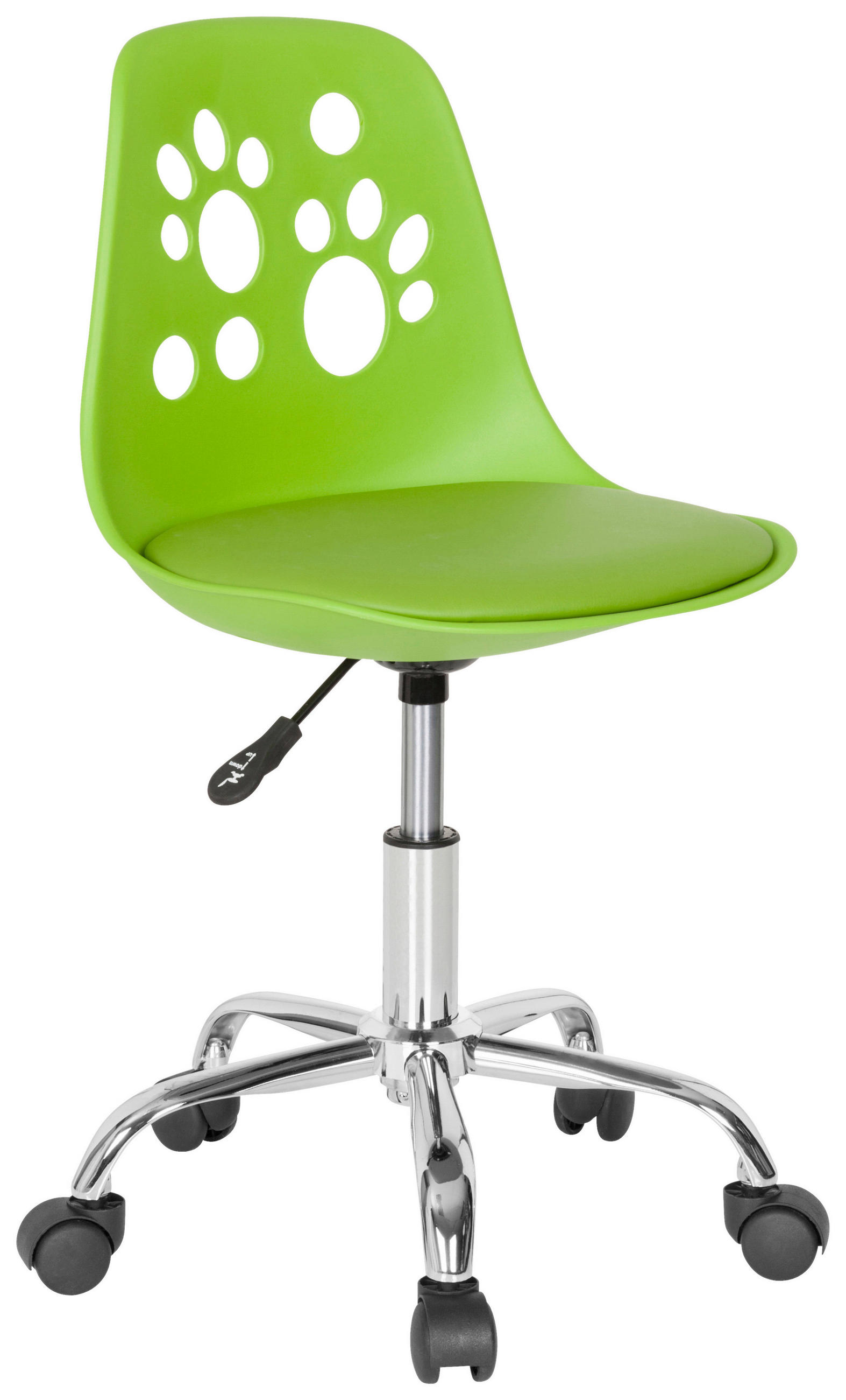 SNURRSTOL FÖR UNGDOMAR  i grön  - grön, Modern, textil/plast (40/72-82/44cm) - MID.YOU