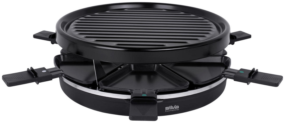 RACLETTE-GRILL  - Schwarz, KONVENTIONELL, Kunststoff/Metall (36.5/13/32.5cm) - Silva Homeline
