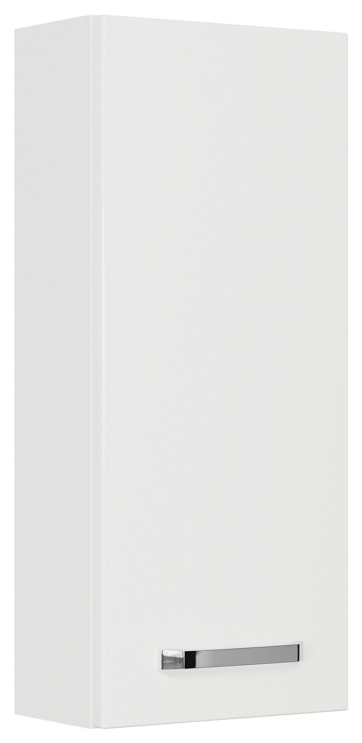 HÄNGESCHRANK 30/70/17 cm  - Chromfarben/Weiß Hochglanz, KONVENTIONELL, Glas/Holzwerkstoff (30/70/17cm) - Sadena