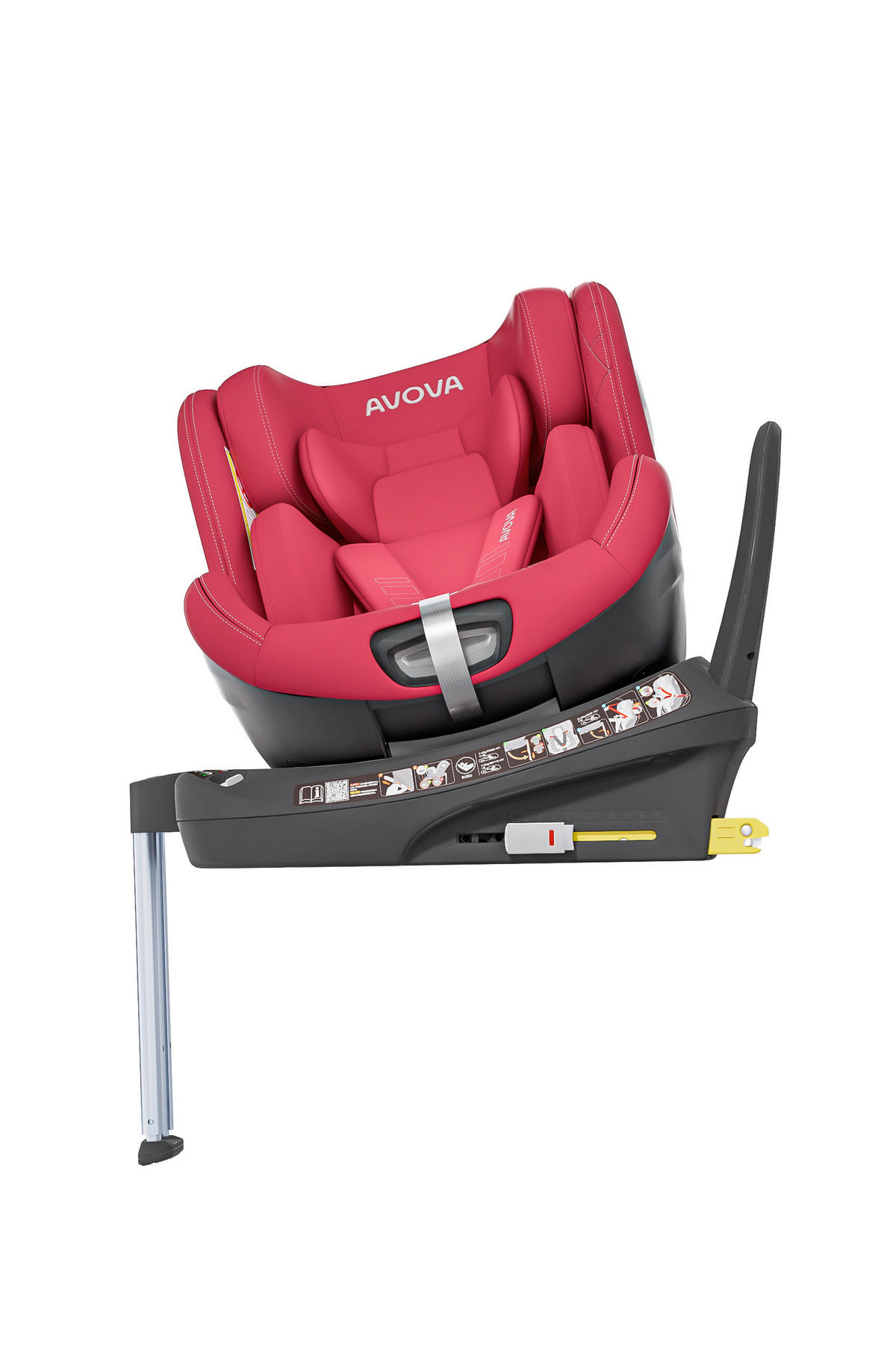 REBOARDER-KINDERSITZ Swan Fix  - Rot, Basics, Kunststoff/Textil (44/77/58.5cm) - AVOVA
