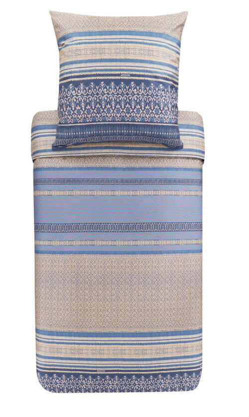 BETTWÄSCHE ROCCARASO 200/200 cm  - Blau, Basics, Textil (200/200cm) - Bassetti