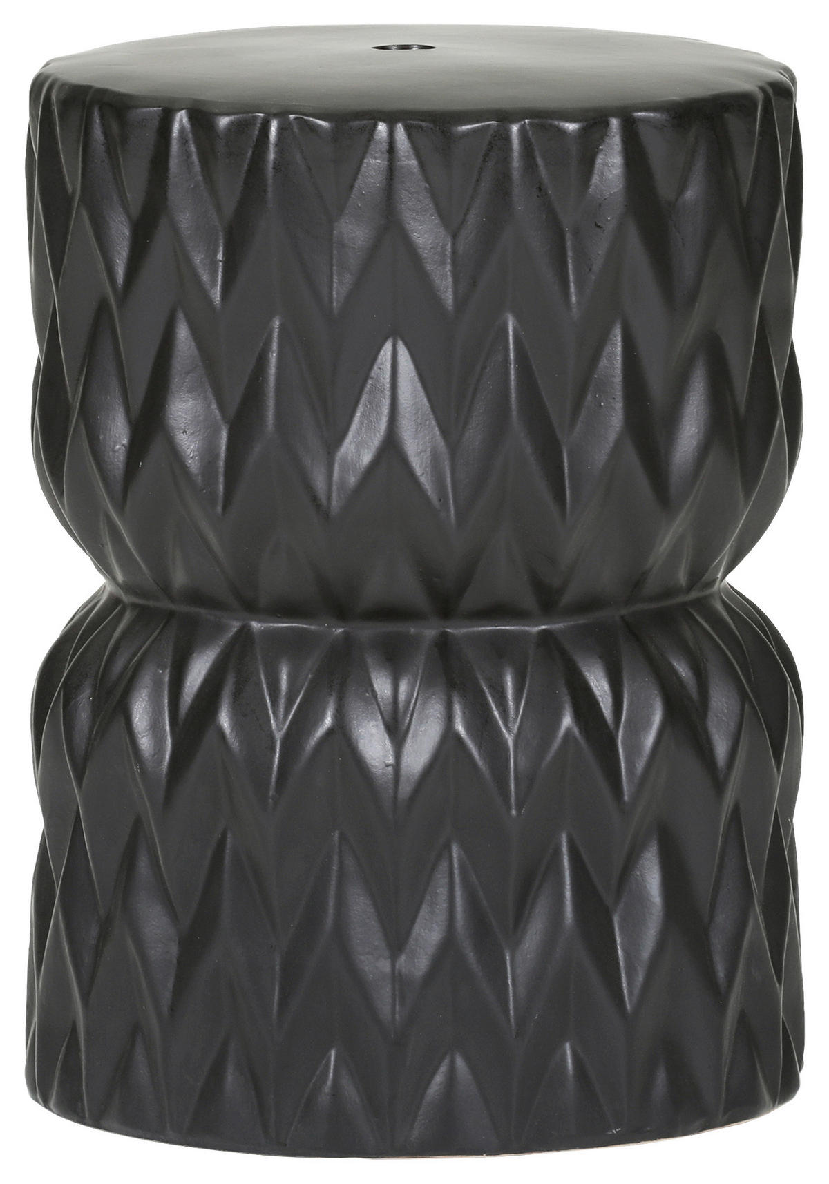 BEISTELLTISCH 34/34/45 cm Schwarz rund  - Schwarz, Design, Keramik (34/34/45cm) - Carryhome