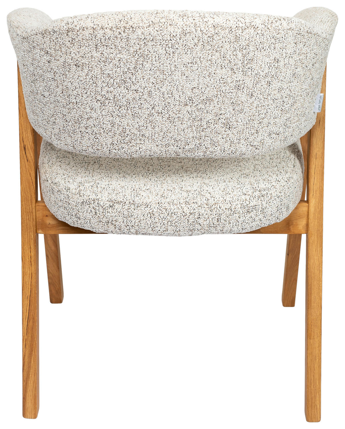 ARMLEHNSTUHL   Bouclé  Sandfarben  - Sandfarben/Eichefarben, KONVENTIONELL, Holz/Textil (63,5/82/58cm) - Linea Natura