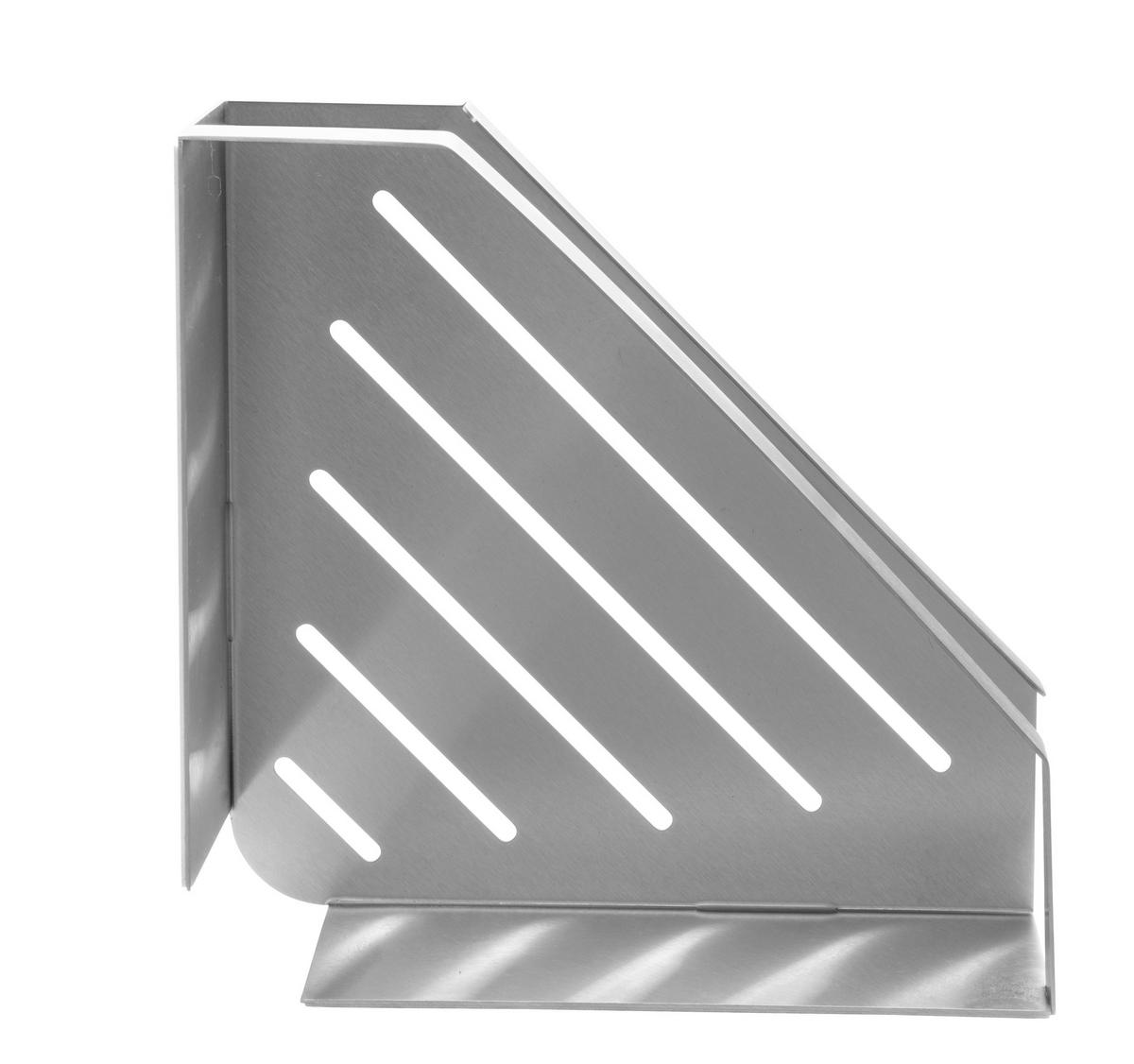 DUSCHABLAGE - Edelstahlfarben, KONVENTIONELL, Metall (28,5/8/18cm) - Schöner Wohnen