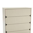 HIGHBOARD  in 80/128/40 cm  - Seidengrau, Design, Holzwerkstoff/Metall (80/128/40cm) - Xora