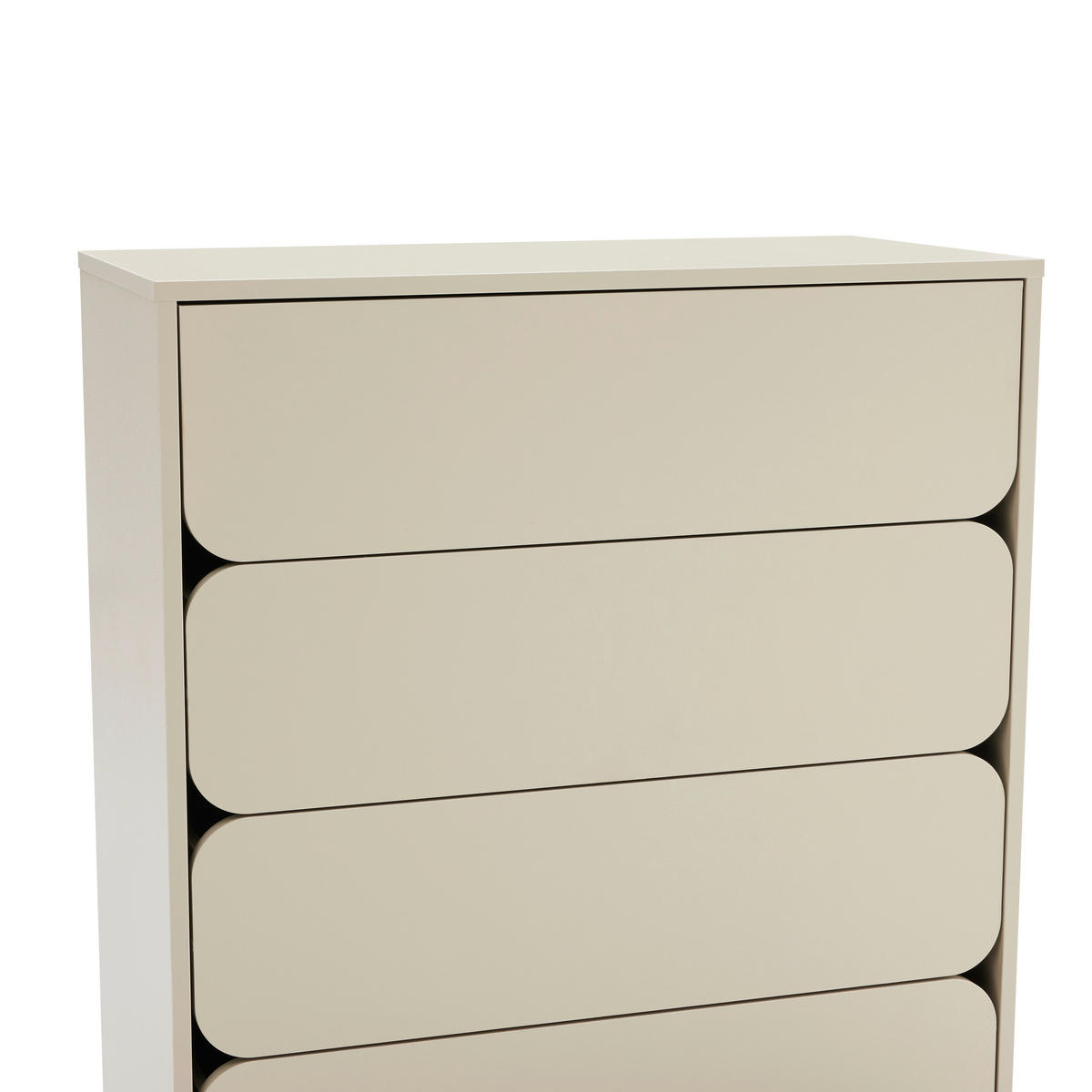 HIGHBOARD  in 80/128/40 cm  - Seidengrau, Design, Holzwerkstoff/Metall (80/128/40cm) - Xora