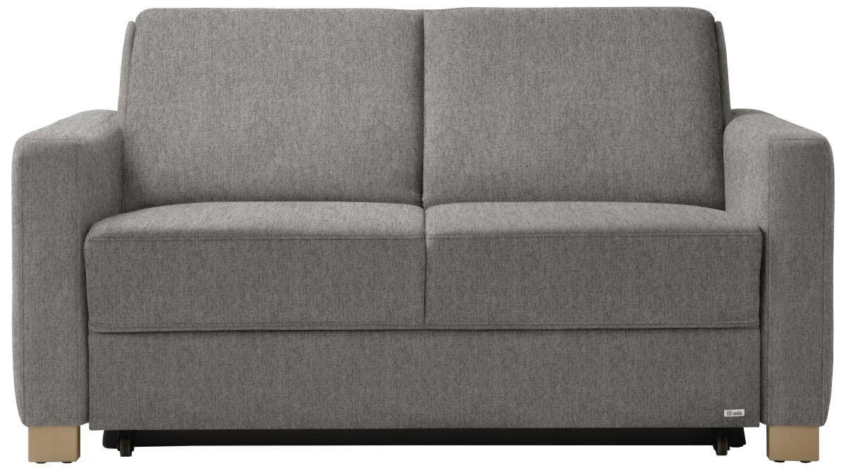 SCHLAFSOFA in Schlammfarben, Hellbraun  - Hellbraun/Schlammfarben, KONVENTIONELL, Holz/Textil (160/86/92cm) - Sedda